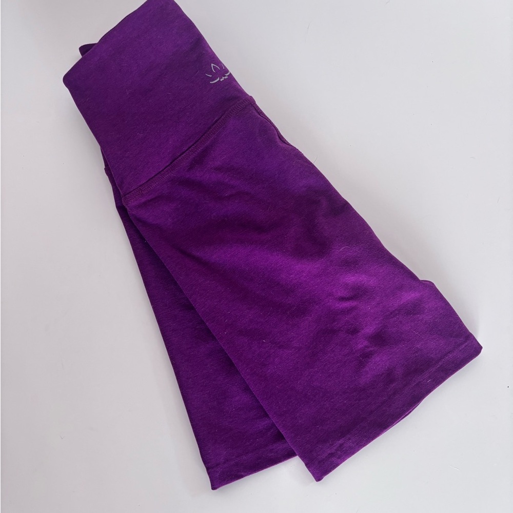 Beyond Yoga Purple Spacedye Biker Shorts